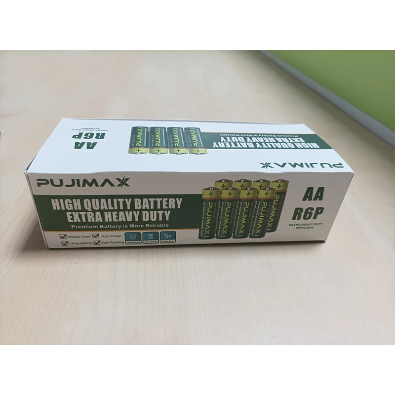 60PCS/Boxed 1.5V Carbon Zinc Battery Pack R6P AA Disposable Battery For Flash Wireless Mouse Keyboard Walkman Durable disposable battery