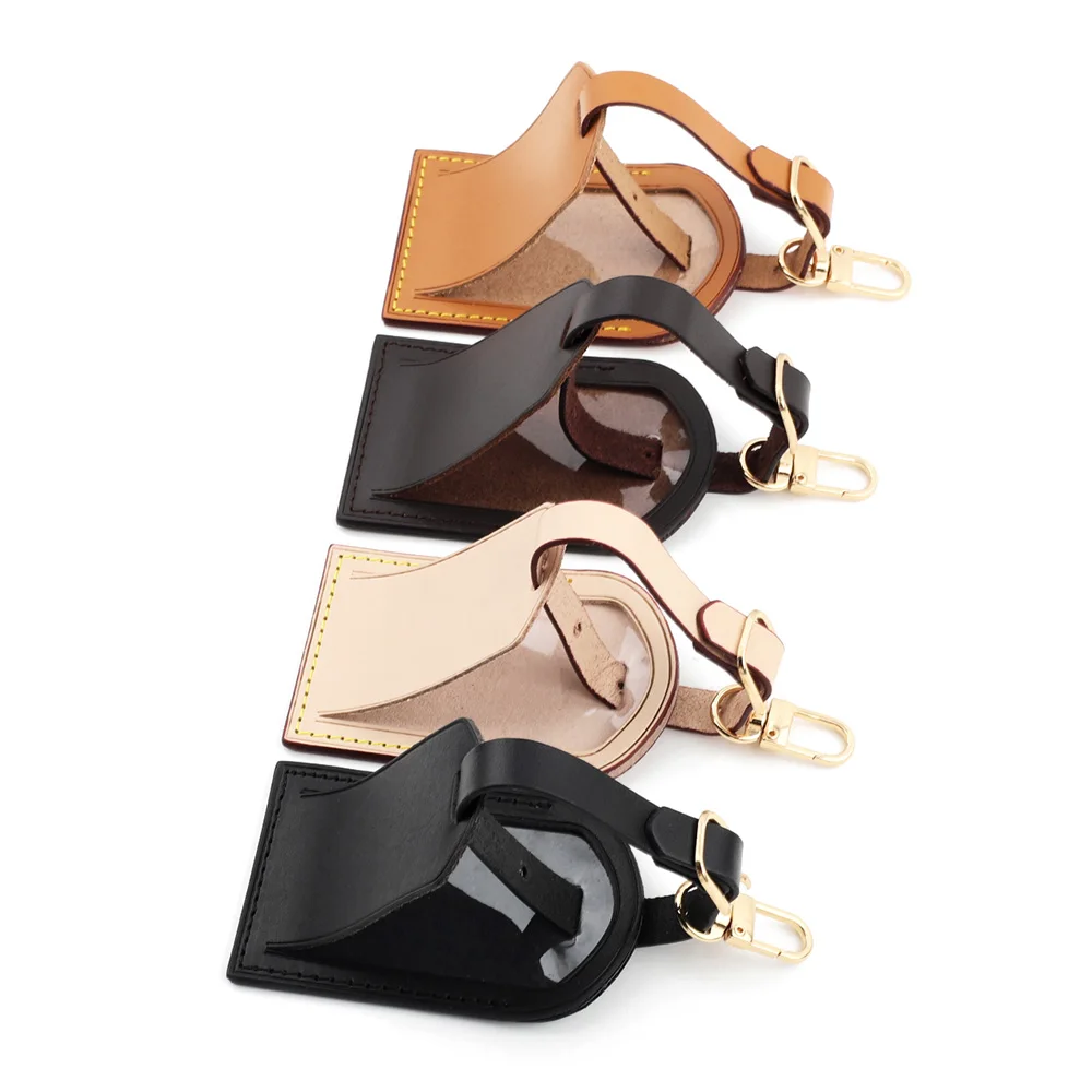 Bag Handbag Luggage Tags Travel Accessories for Suitcase Business Bag Vegetable Tanned Leather Tag Baggage Boarding Pass luggage tag