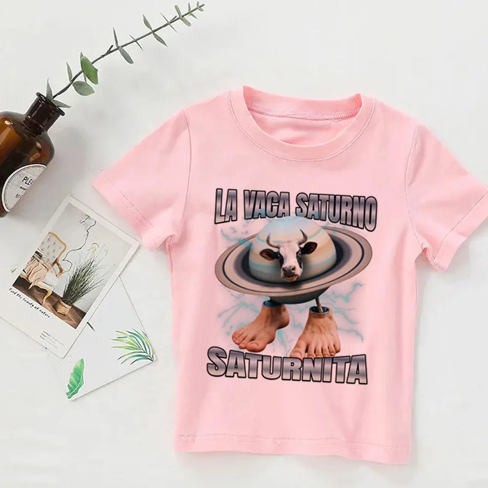Italian Brainrot Animals Kids T-shirt - Cute and Absorbent Casual Summer Tee