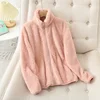 Women's Fleece Coat Winter Warm Thicken Jacket Two-Sided Wear Double-Sided Velvet Coral Fleece Coats Polar Fleece Jackets 5