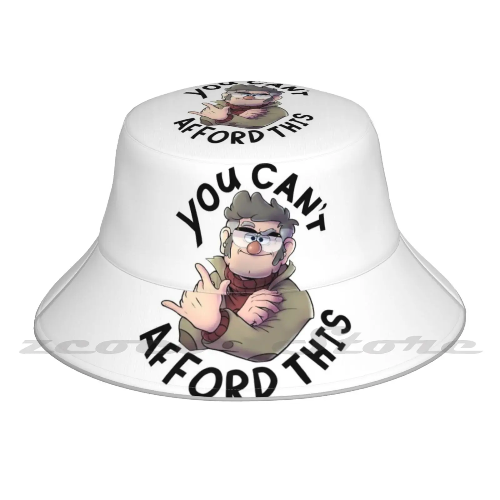 

You Can'T This Cap Diy Foldable Sunshade Fashion Leisure Bucket Hat