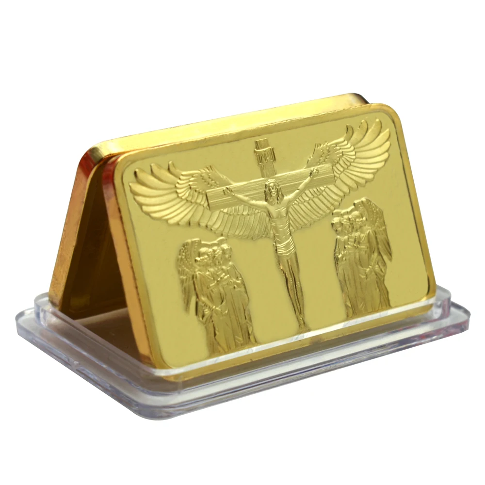 

Jesus Bullion Jesus Christ Cross Gold Bar Gold Replica Gold Bar Gold Coin Festival Gift Home Decor