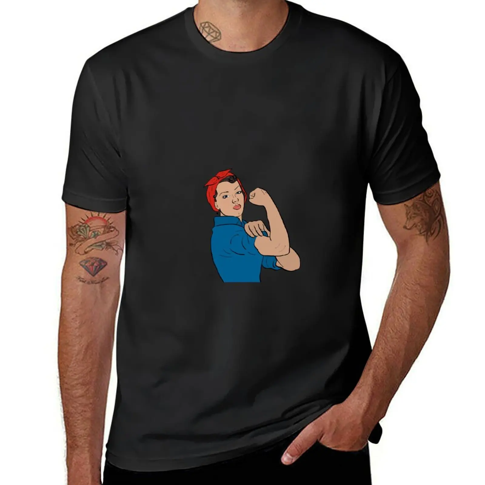 

Rosie The Riveter T-Shirt customizeds aesthetic clothes mens graphic t-shirts anime