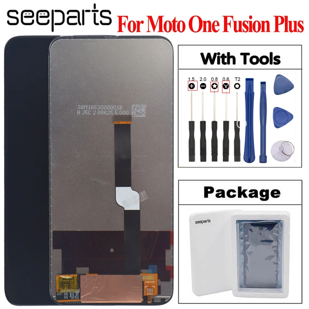 

Tested Well 6.5" For Motorola One Fusion+ Lcd Screen Display Touch Digitizer Assembly For Moto One Fusion Plus LCD