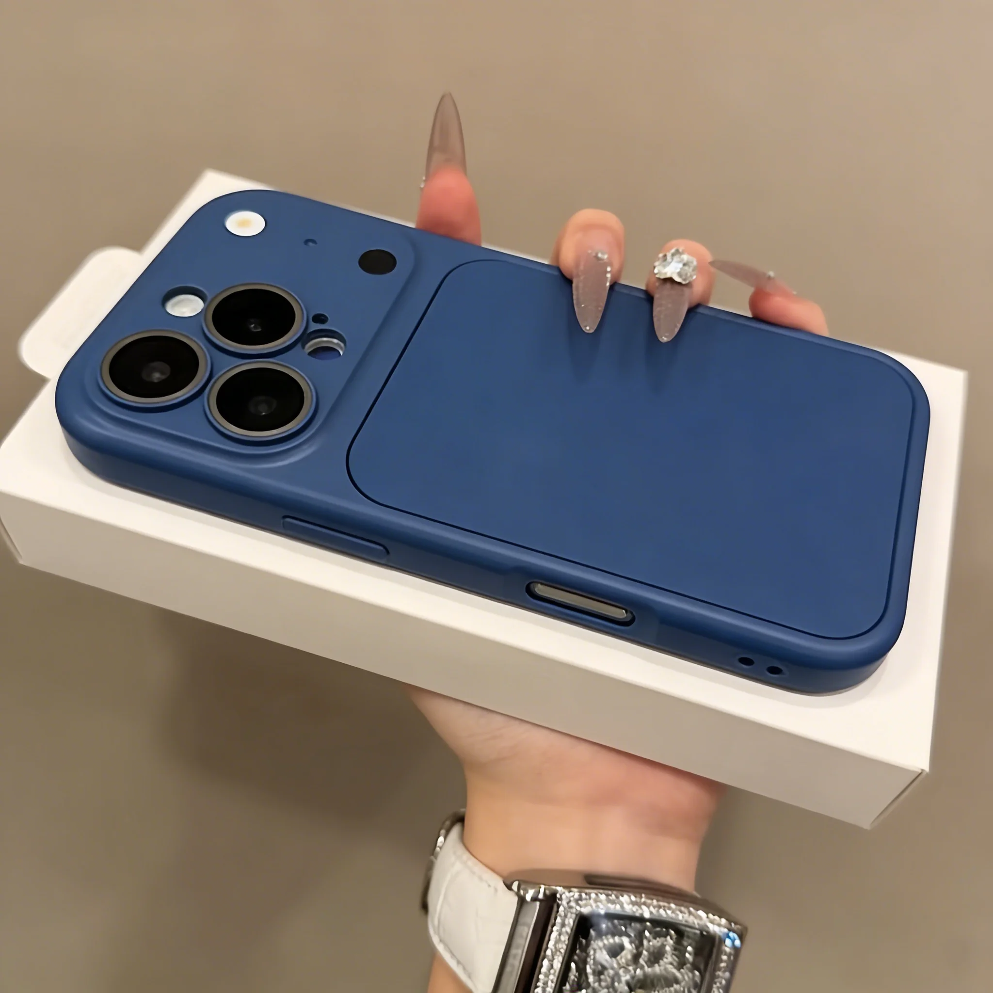Dual-Function Matte Lens Protection Phone Case with Instant Color Change Feature
