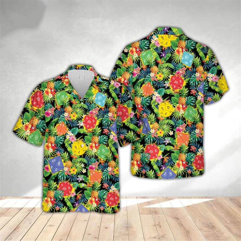 thumbnail image 1 of Camisa hawaiana divertida para hombre, sudadera playera con estampado de gato y música en 3D, camisa de manga corta de diseñador callejero, ropa para hombre de alta calidad, 1 of 5