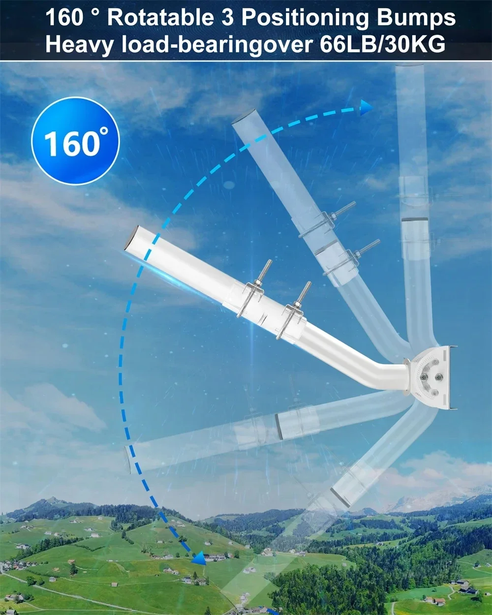 Antenna Bracket, Suitable For Star Chain, Outdoor Access Point AP CPE, TV Antenna, WiFi Extender, Wall Mounted J Installation