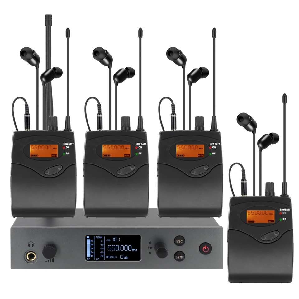 IEMG4 in ear monitoring system transmitter, receiver accessories, ultra-high frequency single channel stage monitoring system