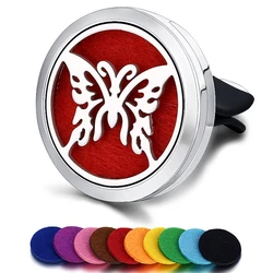 Refillable Stainless Steel Car Vent Perfume Diffuser (ZHXCZ005)