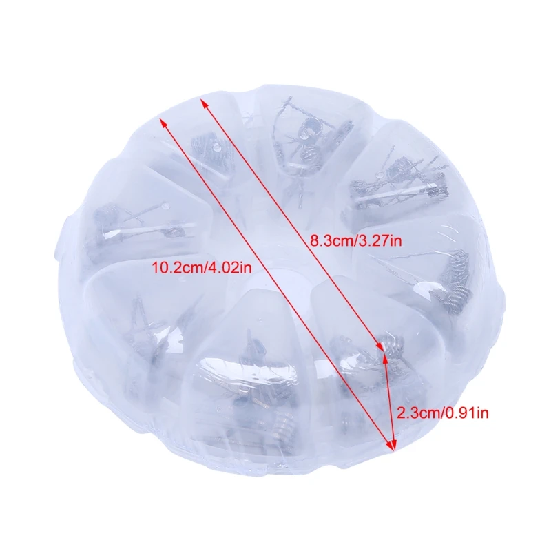 

Pre Built Coils with Ferris -Wheel Box ( 0.36ohm 0.45ohm 0.5ohm 0.85ohm) with Mix Twisted Coil Fused Clapton Coil