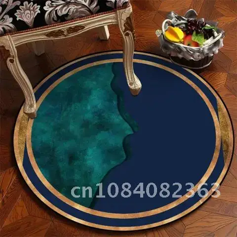 

Delicate Green Gold Style Anti Slip Bubbele Kiss Fashional Design Rong Rugs For Living Room Carpet Bedroom Home Decor Chair Mat