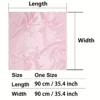 Solid Color Large Bandana Classic Satin Square Scarf Women Imitation Silk Neckerchief Windproof Shawl Head Wrap Hair Accessories 4