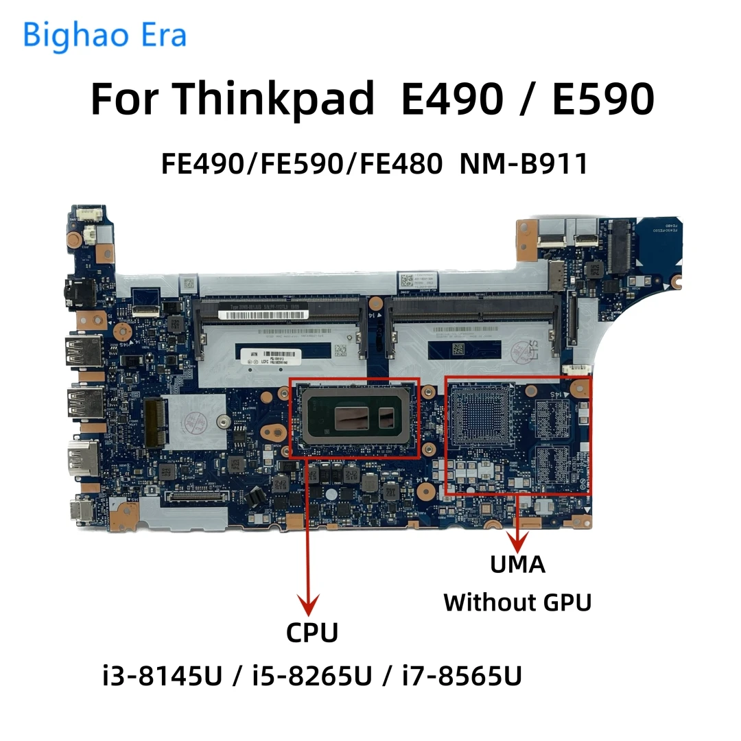

Материнская плата для ноутбука Lenovo Thinkpad E490 E590