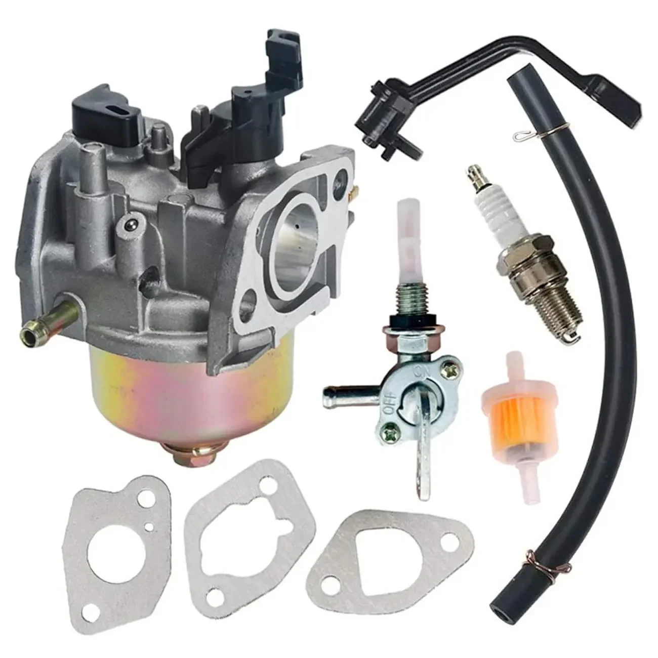 

Карбюратор для оборудования Champion Power 3500, 4000 Вт, генератор газа, двигатель Carb с топливным баком, запорный клапан, комплект свечей зажигания