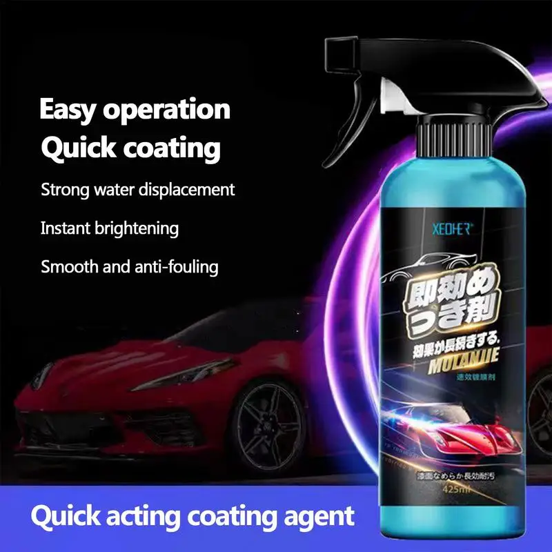

Car Ceramic Nano Coating Liquid 425ml Water Resistant Paint Polishing Agent Effective Crystal Hydrophobic Layer Coating Agent