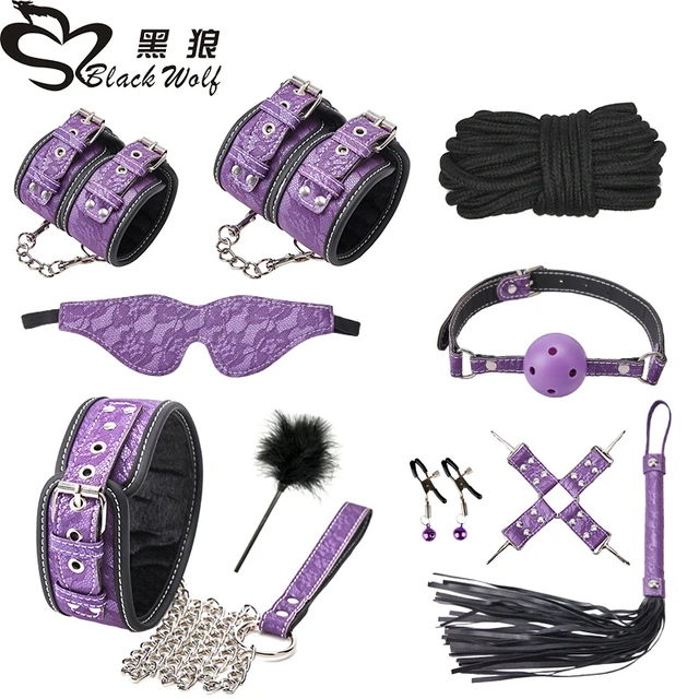 7Pcs Bdsm Set Sm Sex Toys For Women Couple Adjult Games Leather