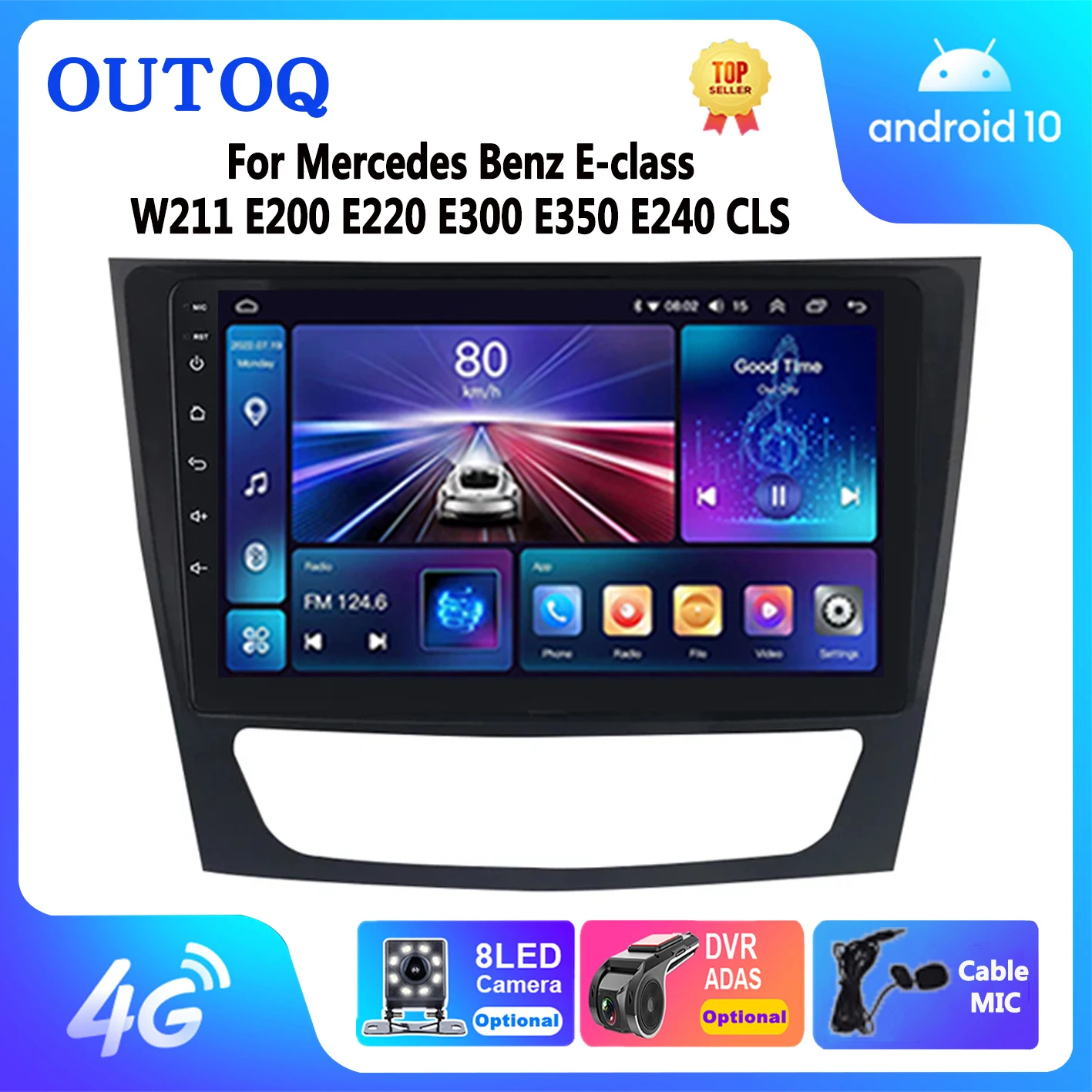 

Android Auto Car Radio Carplay for Mercedes Benz E-class E Class W211 E200 CLS 2002-2010 Stereo Multimedia Video Navigation GPS