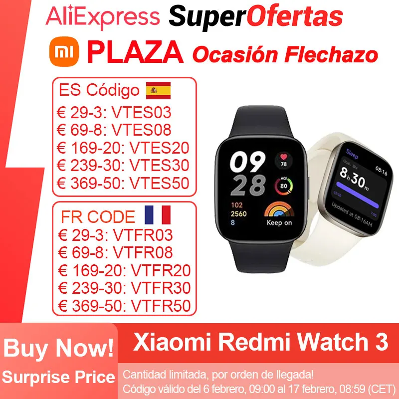 Xiaomi Redmi Watch 3, Smart Watch uomo/donna, frequenza cardiaca  dell'ossigeno nel sangue, telefonata Bluetooth, 1.75 AMOLED 390x450 pixel,  5ATM - AliExpress