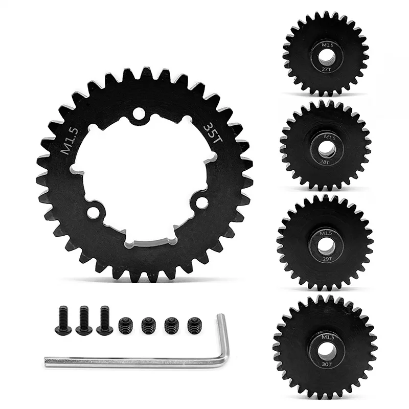 

MONSTER TRUCK Universal Medium Carbon Steel Motor Gear 12T With 35T Big Gear/1.5 Modulus Pinion 6447X For XRT 1/5 X MAXX 6S/8S