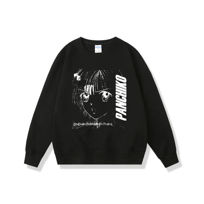 

Panchiko DEATHMETAL Album Sweatshirt Men's Casual Oversized Sportswear Men Women Fashion Hip Hop Crewneck Pullover Sweatshirts