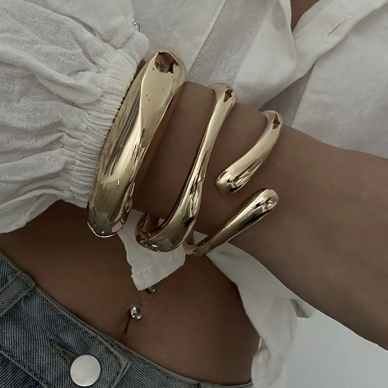 Bangle Bracelet Punk Cuff Bangles Vintage Punk Geometric Bangles Women Bracelets Hip Hop Jewelry Gifts