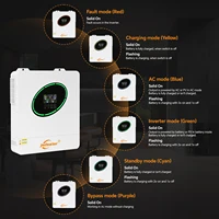 jsdsolar Onduleur Solaire Hybride Parallèle 11kW MPPT 12kW 6.5kW 48V, Système de Stockage d'Énergie à Onde Sinusoïdale Pure, Chargeur Solaire MPPT 160A 135A 120A, Pack PV 500VDC Hors Réseau, Compatible Wi-Fi, LiFePo4, Fonctionne Sans Batterie, RS485 RS232 CAN, Contact Sec 7