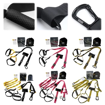 Suspension Trainer System Resistance Trainer Fitness Straps Multi-Function Bodyweight Resistance Bands for Full Body Workout 2