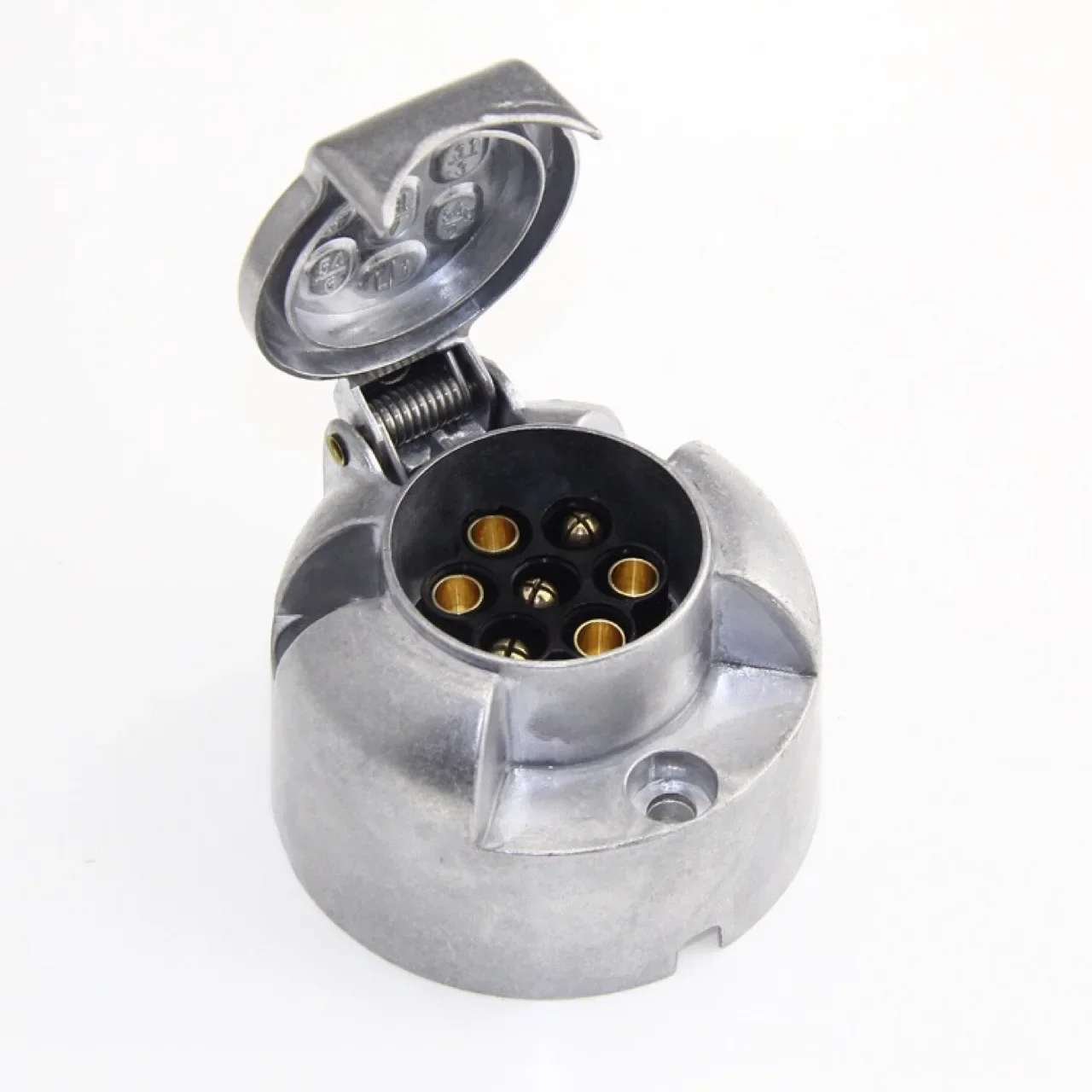 Trailer Plug Socket Set 12V 7 Pin Trailer Plug Socket Set Rubber Seal Car Trailer Coupling Connector EU Plug Durable Trailers Accessories
