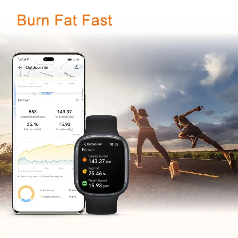 Honor Watch 4 Ʈġ GPS   , AMOLED ÷, 451mAh ͸, 14  ͸ , 5 ATM  ġ, 1.75 ġ