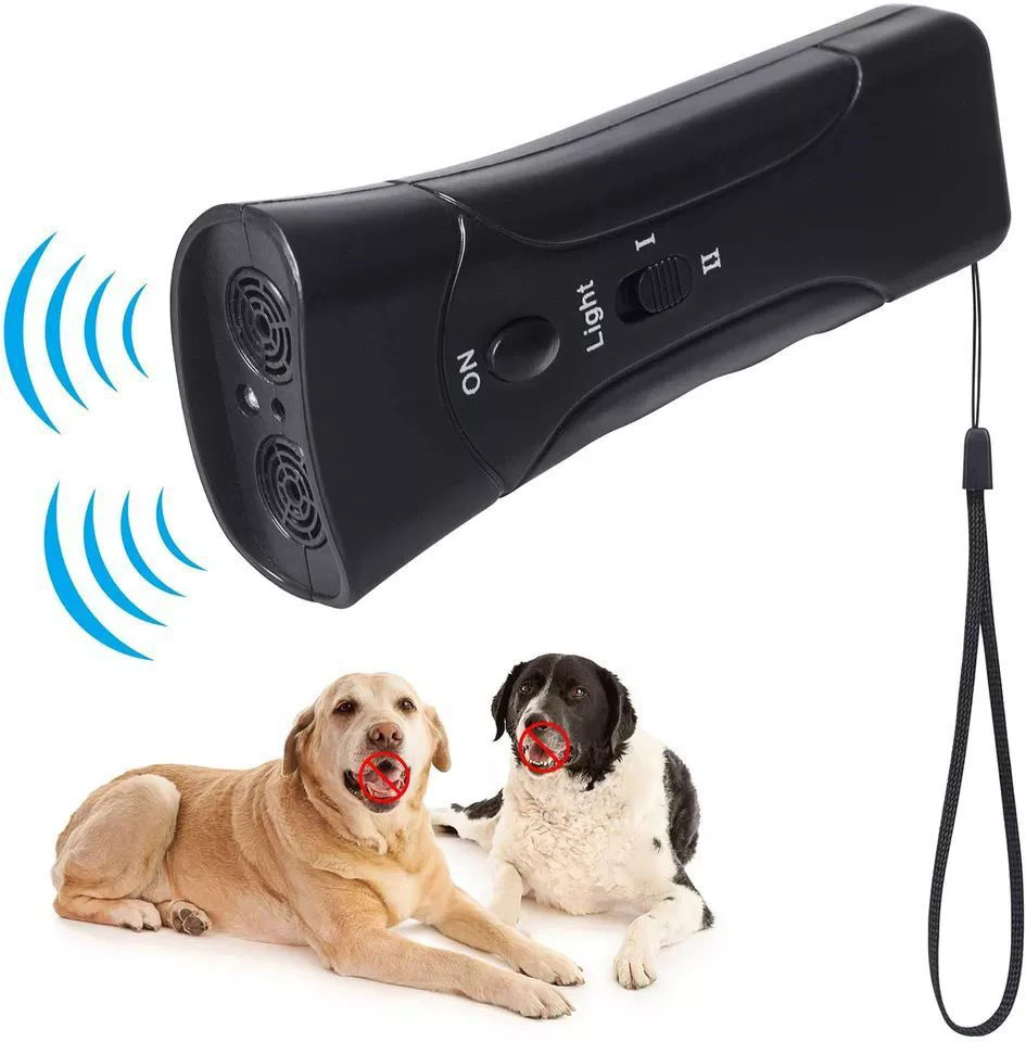 Repellente Per Cani Anti Barking Ultrasonic Dog Chaser Stop Aggressivo Stop Bark Training Device Outdoor Led Repellenti Per L'Addestramento Del Cane