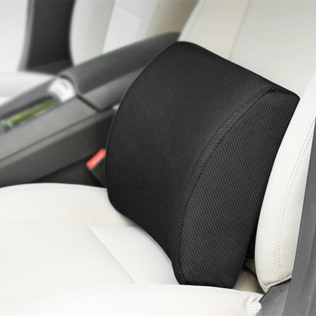Car Lumbar Support Cushion Memory Foam Waist Pillow Auto Seat Back Cushion  for Car Chair Home Office - AliExpress