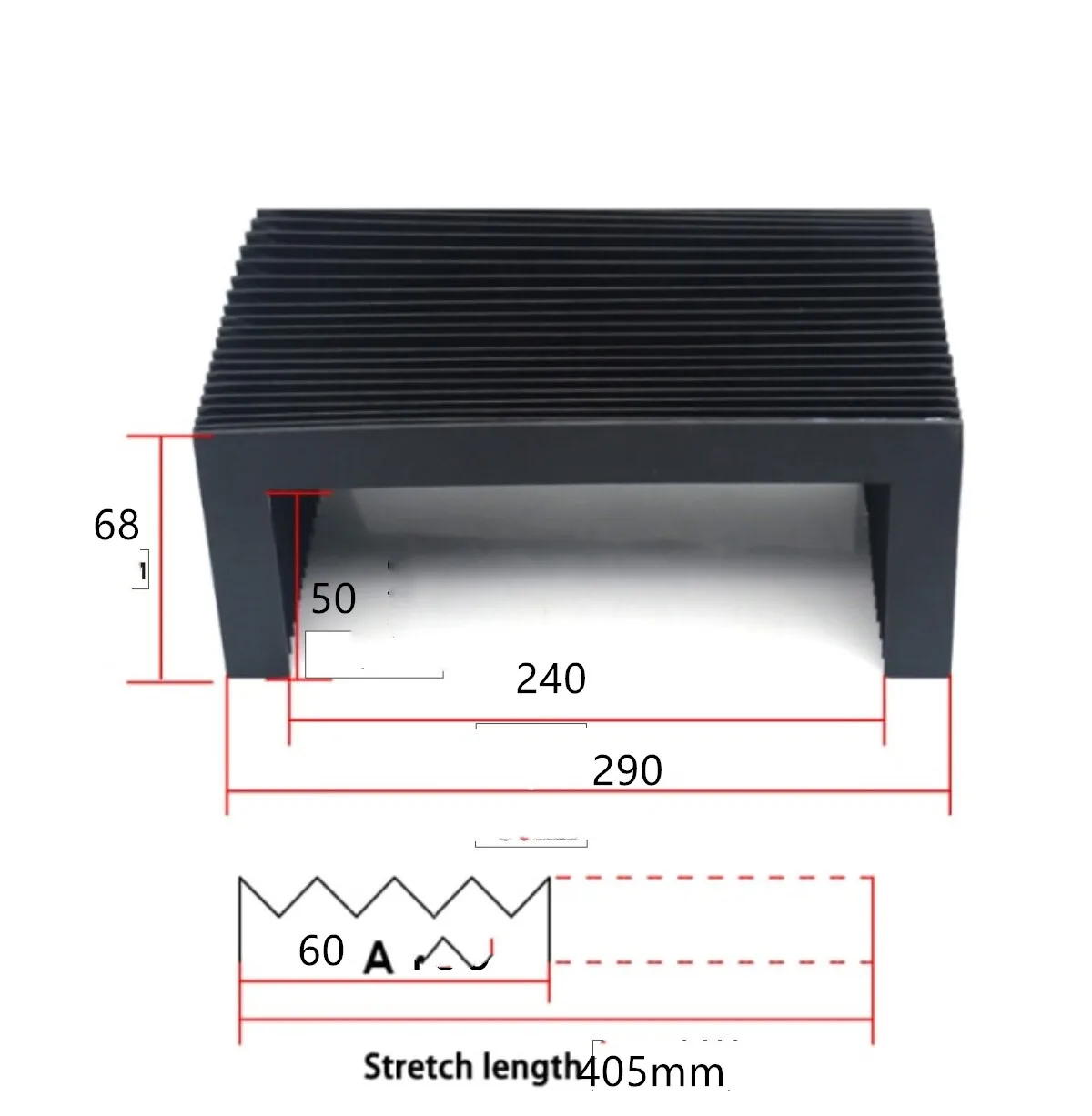 

Customized 4pcs Dust Cover bellows Dust Cloth Dust-proof for CNC Engraving machine can be customized