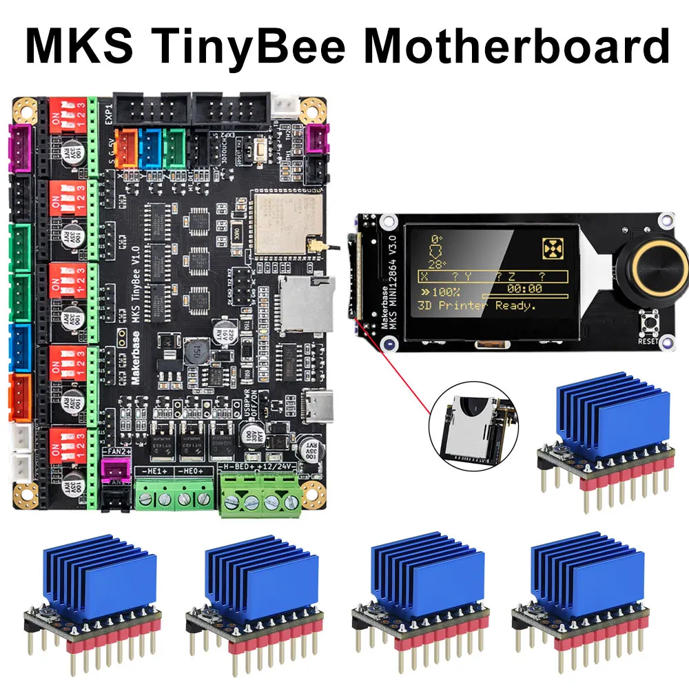 MOTHERBOARD FÜR 3D-DRUCKER MKS TinyBee Steuerplatine ESP32 WIFI