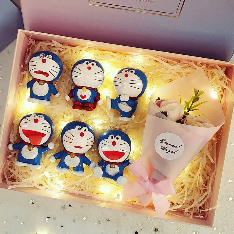 

Full set tomy Doraemon Grimace Anime Figure Decoration surprise box toy collection prize Valentine's Day Birthday Christmas gift