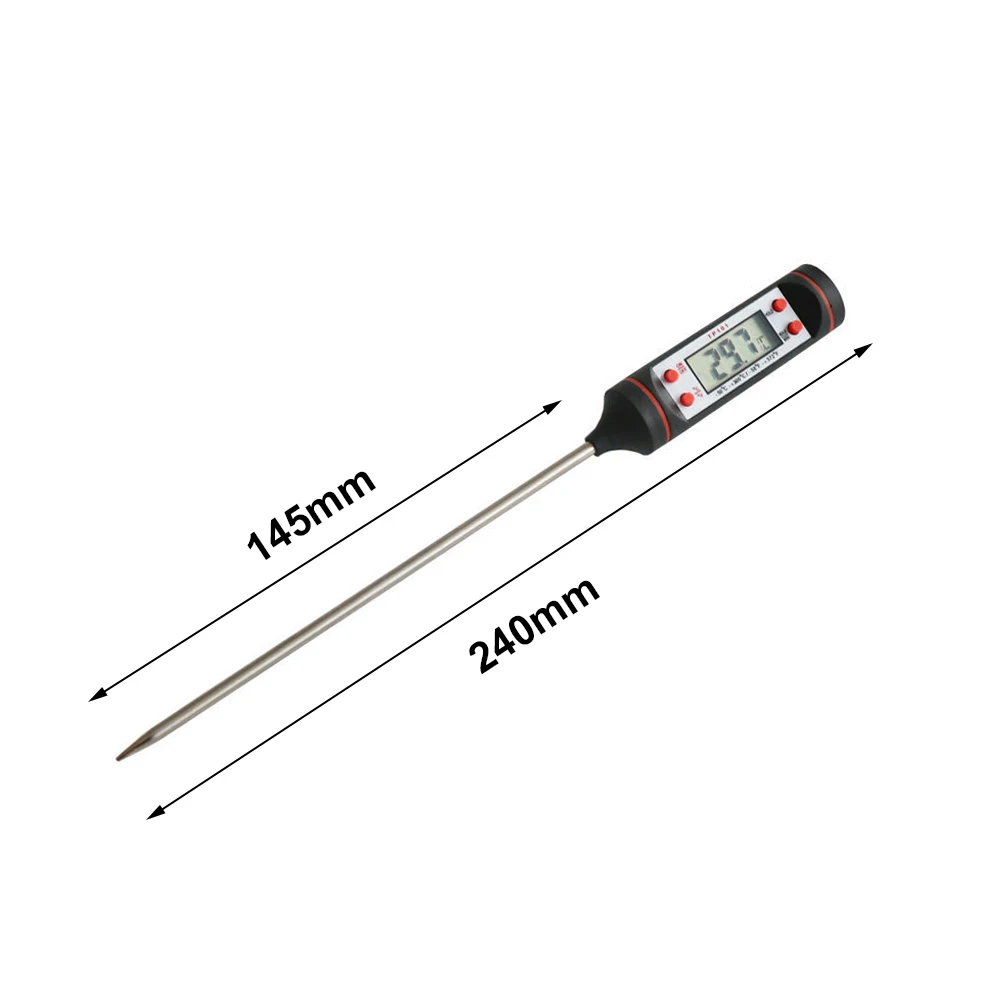 Car Air Condition Outlet Thermometer With Long Probe LCD Display Digital Temperature Gauge Check Air Conditioning Thermometer Digital Thermometer
