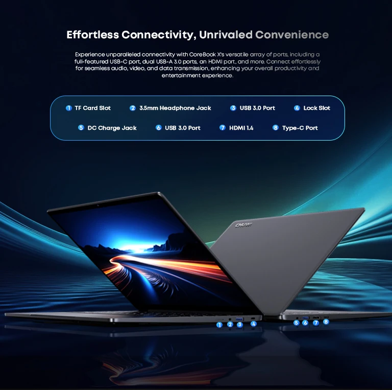 CHUWI CoreBook X Intel Core i5 12450H Gaming Laptop 14 inch