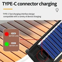 1/3/5 ampoules solaires LED lumières de Camping avec 3 Modes lumières de tente suspendues en plein air adaptées au Camping randonnée et à la pêche 5