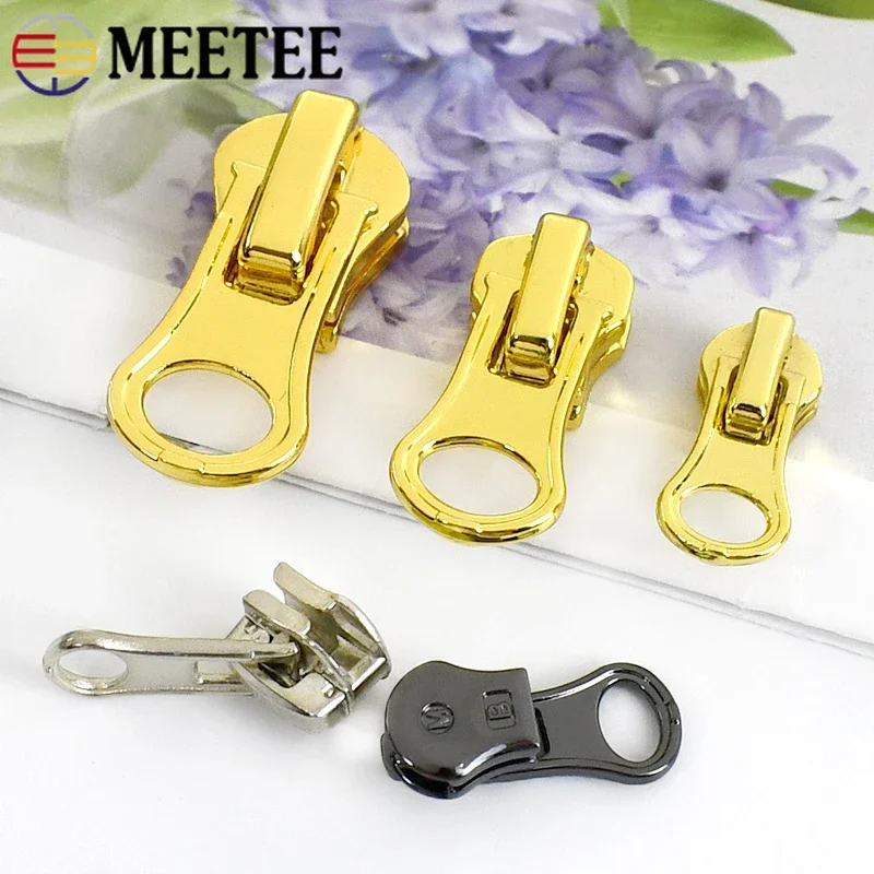5/10/20Pcs 3#5#8# Repair Zipper Slider for Metal Zippers Coat Tent Zip Closure Puller Head Jacket Zips Lock Accessories for Bags
