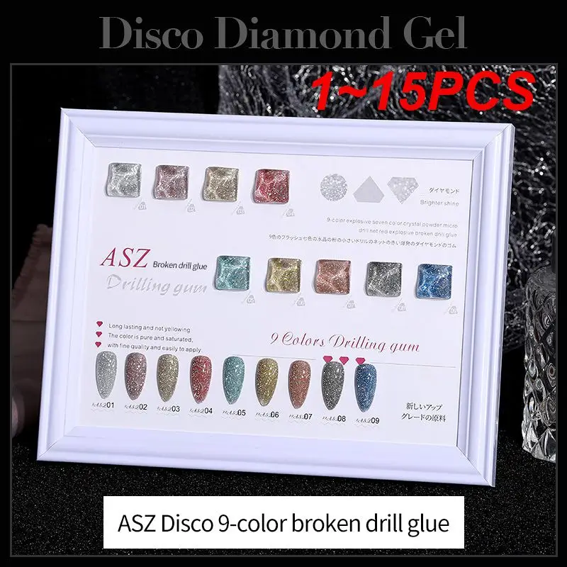 

1~15PCS ML Nail Gel Burst Shiny Glitter Soak Off UV Semi Permant Varnish Phototherapy Gel Nail Art Gel Polish TSLM1