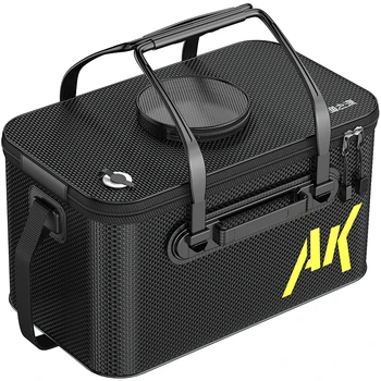 YUZHIYUAN Fishing Container Foldable Portable Live FIsh Bucket Large Capacity Water Bucket Thickened EVA Material 1