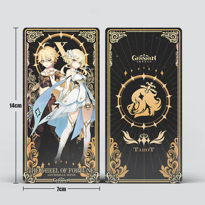 22Pcs Game Game Genshin Impact Tarot Card Yae Miko Raiden Shogun Kaedehara Kazuha Playing Card Cosplay Props Anime Tarot Card Ch 6