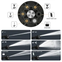 Gami 200Bar laveuse haute pression électrique sans brosse 6-en-1 lavage de voiture pistolet à eau de jardin pistolet de pulvérisation pour Makita 18V batterie broche 6