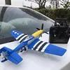 761-5v2 Volantex Blue P-51d Rc Four-Channel Remote Control Airplane Model Electric Foam Rc Aircraft Children Surprise Gift 1