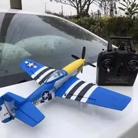 761-5v2 Volantex Blue P-51d Rc Four-Channel Remote Control Airplane Model Electric Foam Rc Aircraft Children Surprise Gift 1