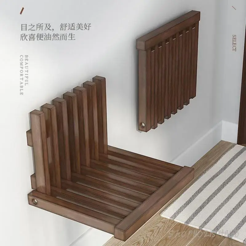 Ultra-thin-hidden-wall-mounted-wall-mounted-folding-stool-porch-chair ...