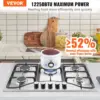 30-inch Gas Cooktop, 5 Burners Built-in Gas Stove Top, Convertible Stainless Steel Natural Gas Hob, wi 2