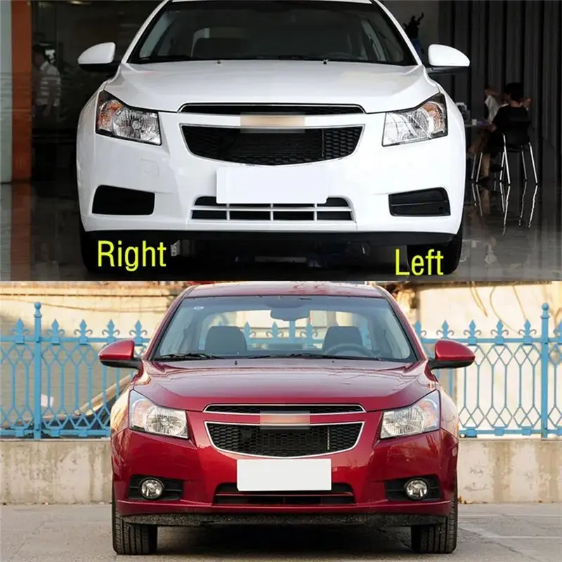 ABNF1Pair 자동차 앞 범퍼 LED 안개등 어셈블리 자동차 액세서리 주간 주행등 블랙 ABS 크루즈 2009-2014용
