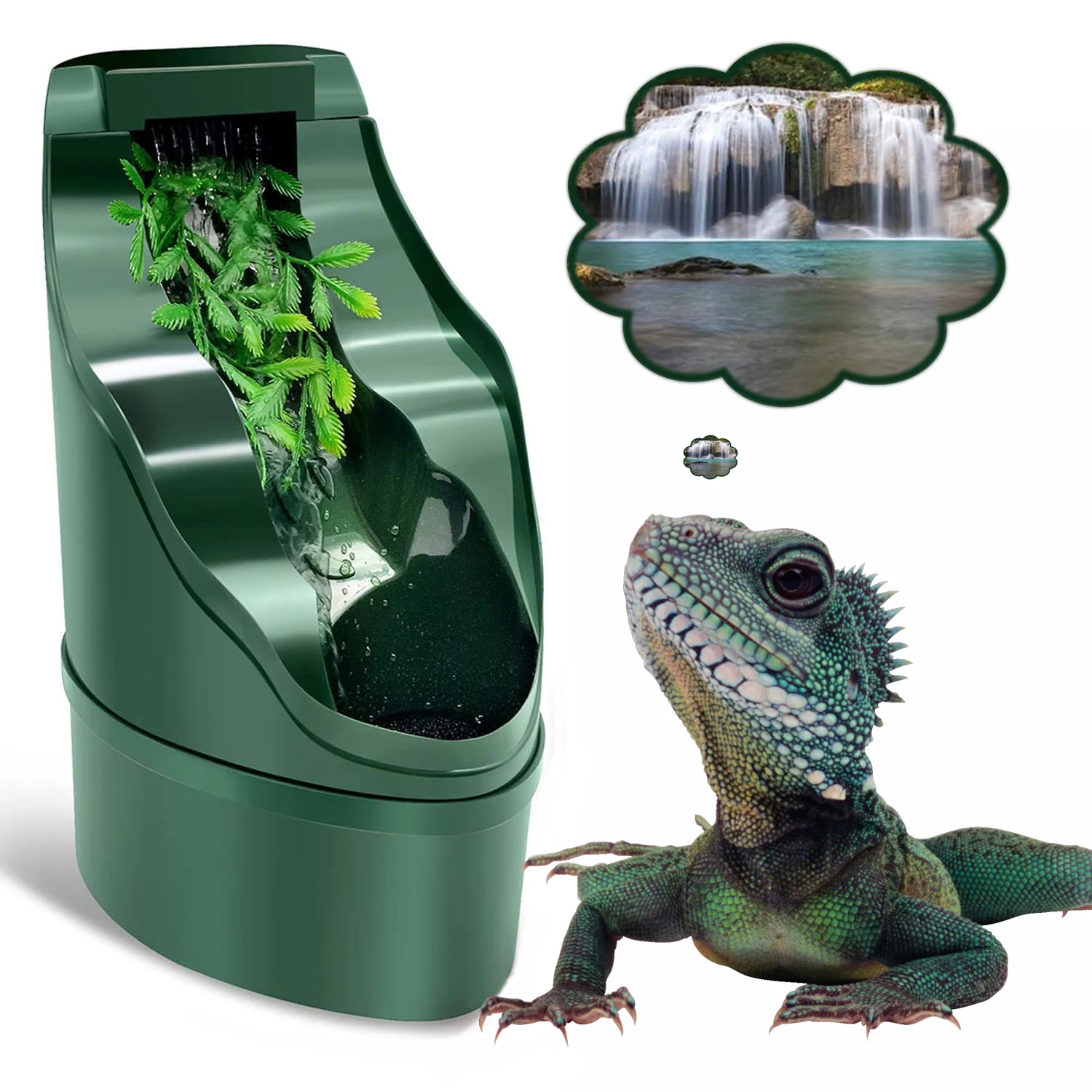 

Reptile Chameleon Drinking Fountain Water Dripper Suitable for Snake Gecko Lizard Chameleon Bearded Dragon Water Dispenser