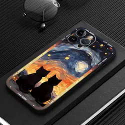 Van Gogh Art Black Soft Cover Phone Case Shell Bumper - RedmiNote12Pro4G (UUAZA03)
