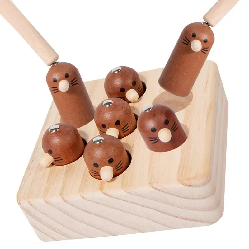 

Wooden Hammering Pounding Toy Children's Wooden Pounding Game Well-Polished Early Education Exercise Toy For Christmas